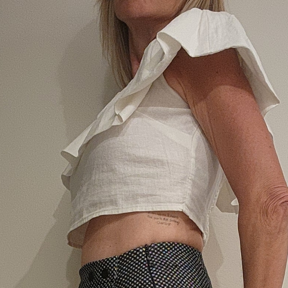 a new day High Waist Black and White Geometric Shorts